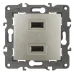 14-4110-04 ЭРА Устройство зарядное USB, 230В/5В-2100мА, IP20, Эра Elegance, шампань (6/60/960) 14-4110-04 ЭРА Устройство зарядное USB, 230В/5В-2100мА, IP20, Эра Elegance, шампань (6/60/960)