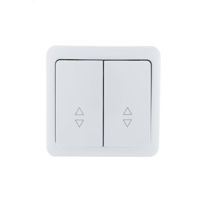 VIOLA Выключатель проходной двойной белый (12шт/144шт)