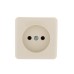 VIOLA Розетка б/з керамика крем (12шт/144шт)