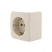VIOLA Розетка с/з керамика крем (12шт/144шт)