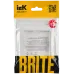 BRITE Рамка 1-местная РУ-1-БрАБ арктический белый/белый IEK