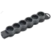 STANDARD Колодка для удлинителя с заземлением К06 6 мест черная IEK STANDARD Колодка для удлинителя с заземлением К06 6 мест черная IEK