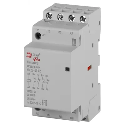 Контактор модульный ЭРА PRO NO-902-330 КМ25-04 АС