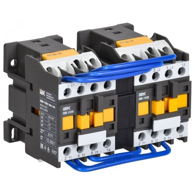 Контактор КМИ-11230 реверс 12А 400В/АС3 2НО