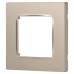 Рамка для розеток и выключателей ЭРА Серия 12 12-5201-04 на 1 пост, Классик, шампань