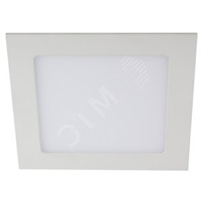 LED 2-12-4K Светильник ЭРА светодиодный квадратный LED 12W 220V 4000K (30/630)