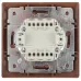Выключатель Intro Plano 1-105-10 двухклавишный с подсветкой, 10А-250В, IP20, СУ, венге