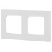 Рамка для розеток и выключателей ЭРА Серия 12 12-5202-01 на 2 поста, Классик, белый