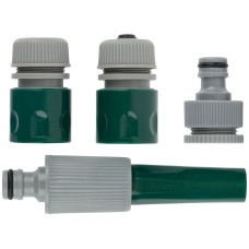 Набор поливочный 4шт. 1/2 (насадка для полива,соед Набор поливочный 4шт. 1/2 (насадка для полива,соед