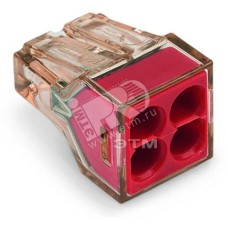 Клемма четырехпроводная 1.5-4мм.кв одножильная