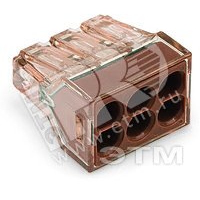 Клемма шестипроводная 1.5-4мм.кв одножильная