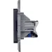 Розетка компьютерная RJ45 категория 6 UTP антрацит INSPIRIA
