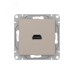 Механизм розетки HDMI  кремовый Эпика EKF