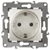 12-2102-15 ЭРА Розетка 2P+E Schuko со шторками, 16A-250В, IP20, Эра12, перламутр (10/100/2500)