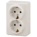 11-2205-02 ЭРА Розетка 2х2P+E Schuko, 16A-250В, IP20, ОУ, Эра Эксперт, сл.кость (12/120/1920) 11-2205-02 ЭРА Розетка 2х2P+E Schuko, 16A-250В, IP20, ОУ, Эра Эксперт, сл.кость (12/120/1920)