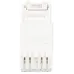 Люки ЭРА ОФИС 18-8002-01 Коннектор RJ45 CAT6 UTP Keystone, цвет белый