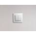 Выключатель 2-клавишный 10А безвинтовое крепление белый ETIKA
