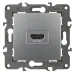 14-3114-03 ЭРА Розетка HDMI, IP20, Эра Elegance, алюминий (10/100/3200)