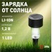 Светильник уличный ЭРА SL-PL30-M на солнечной батарее, пластик, черный, 30 см (комплект 12 шт. под МП)