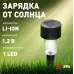 Светильник уличный ЭРА SL-PL30-M на солнечной батарее, пластик, черный, 30 см (комплект 12 шт. под МП)