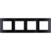 Рамка 4-местная антрацит ETIKA