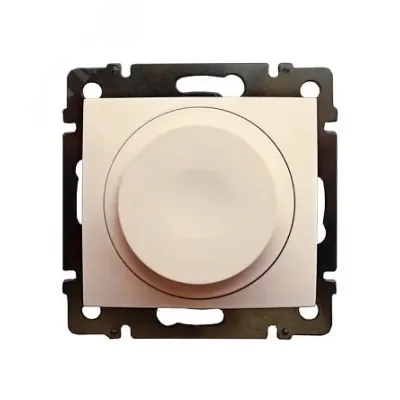 Светорегулятор поворотно-нажимной универсальный LED 300Вт слоновая кость VALENA DIY