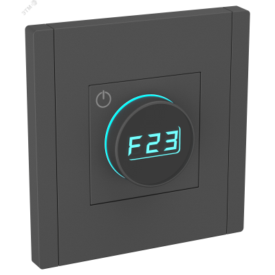 FORTE&PIANO Термостат электронный с индикацией FP152 черный IEK