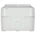 TORS Выключатель двухклавишный 10А IP55 TS305 белый IEK