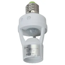 Датчик движения ЭРА MD 015 белый E27 60Вт 360гр 6м IP20 (50/1600)