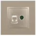 14-3110-04 ЭРА Розетка RJ45+TV, IP20, шампань (10/100/3200)