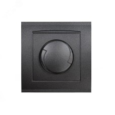 Диммер серия Бриллиант, скрытой установки, 3А, 500Вт, 220В, графит