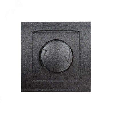 Диммер серия Бриллиант, скрытой установки, 3А, 500Вт, 220В, графит