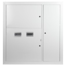 Корпус металлический встраиваемый ЭРА SIMPLE ЩЭ-2 (1000х960х140) 2-х квартирный IP31 УХЛ3 серый
