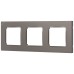 Рамка для розеток и выключателей ЭРА Серия 12 12-5203-16 на 3 поста, Классик, титан