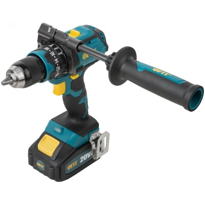 Дрель Шуруповерт Акк. Бесщеточная, 20,0 В, 0-500/2000 об/мин, 100 Нм, Li-Ion 4,0 Ач, 2 ч. рез. накл. кейс