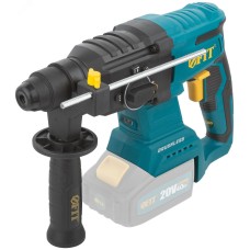 Перфоратор монтажный аккумуляторный 20 В, 0-1150 об/мин, 0-5200 уд/мин, 3 Дж, 3 режима, SDS-PLUS, бесщеточный, реверс, резиновая накладка, коробка