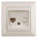 Розетка Intro Solo 4-303-02 информационная RJ45, СУ, слоновая кость