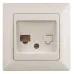 Розетка Intro Solo 4-303-02 информационная RJ45, СУ, слоновая кость