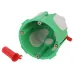 Коробка установочная KUU-68-55-unibox двухкомпонентная универсальная зеленая 68х55мм UniBox саморезы IP30