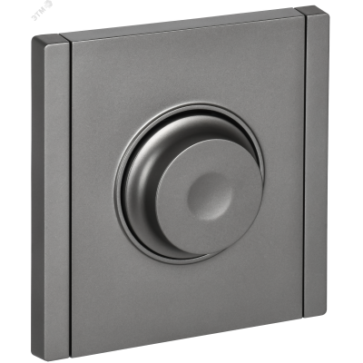 FORTE&PIANO Светорегулятор поворотно-нажимной 600Вт FP554 сталь IEK