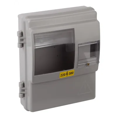 Корпус пластиковый навесной ЭРА ЩУРн-П 1/4 (КДЕ-1) (290х240х110) IP54 серый