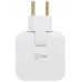 Разветвитель электрический ЭРА SPF-2-FL-USBC поворотный на 2 розетки + 2USB A+C 10А белый