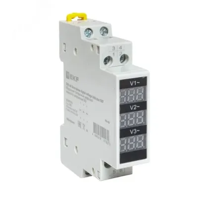 Модульный трехфазный цифровой индикатор напряжения