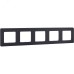 Рамка 5-местная антрацит INSPIRIA