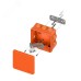 Коробка огнестойкая E45 100х100х50мм с клеммниками 4 полюса 0,5-4мм2 IP55 HF EKF