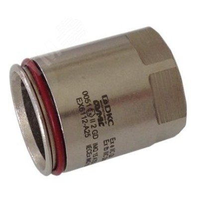 Взрывозащищенная Ex e муфта труба-коробка с внутренней резьбой. DT 32 мм. M32x1,5. Никелированная латунь. IP66/67