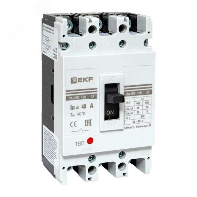 Выключатель автоматический ВА-99М 100/40А 3P 35кА EKF PROxima