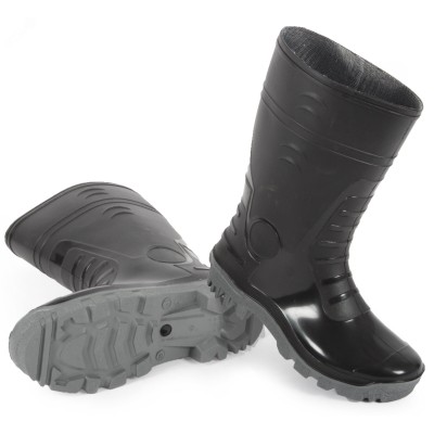 Сапоги мужские ПВХ двухкомпонентные, черный 45