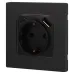 Розетка ЭРА Серия 12 12-4108-05 2P+E 16A-250В со шторками с USB type-A+C 5В-3А антрацит