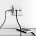 Разветвитель электрический ЭРА SP-2-USB-W на 2 розетки + 2xUSB 2400mA, без заземл 10А (белый)